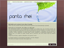 Tablet Screenshot of panta-rhei-praktijk.nl